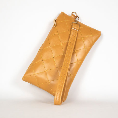 Rhombus Embroidery Accessories Pouch